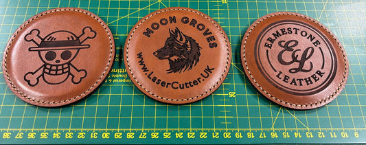 Italian Leather Coasters, Set of 4 – Engraved Corporate & Wedding Gift