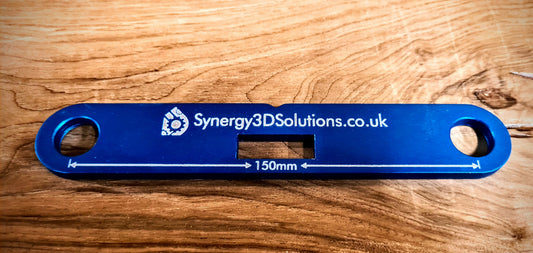 Laser engraving on anodised metal alternate example – Moon Groves precision service Devon UK