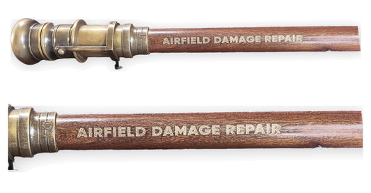 Laser engraved walking stick shaft with name and dates, Moon Groves, MoonGroves.com