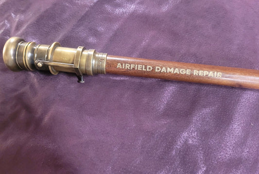 Curved shaft showing laser engraving depth, Moon Groves