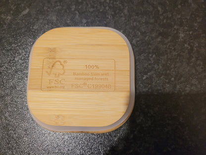 Dog treats jar lifestyle photo – personalised laser engraved tin handmade in Devon UK by Moon Groves