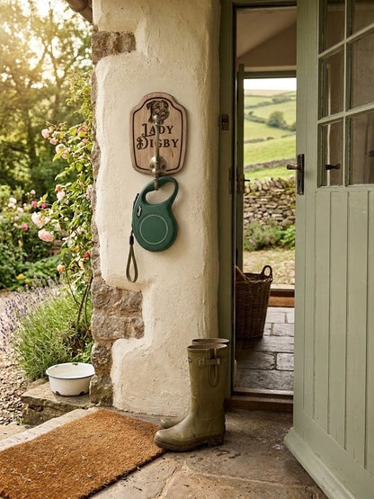 Personalised Patterdale wall hook at cottage door, Moon Groves