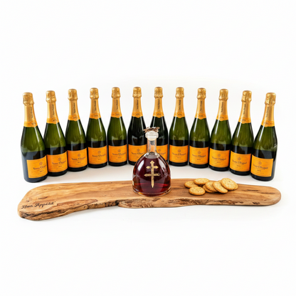 Personalised hardwood charcuterie and serving board, laser engraved, handmade in Devon by Moon Groves