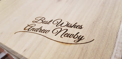 Personalised wooden keepsake box Ivybridge Devon | Moon Groves — Best Wishes personalised example