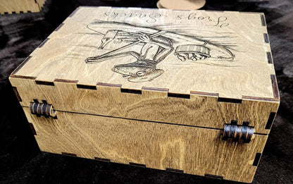 Personalised wooden keepsake box Ivybridge Devon | Moon Groves — lifestyle example