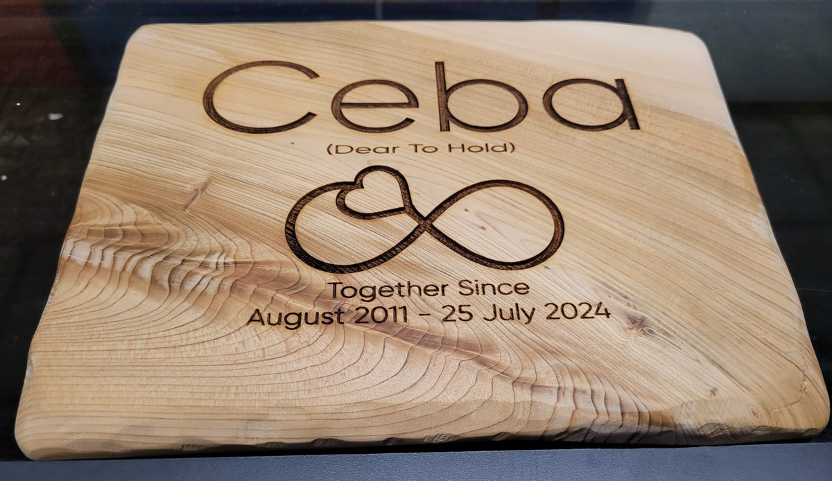 Personalised wooden keepsake box Ivybridge Devon | Moon Groves — memorial keepsake example
