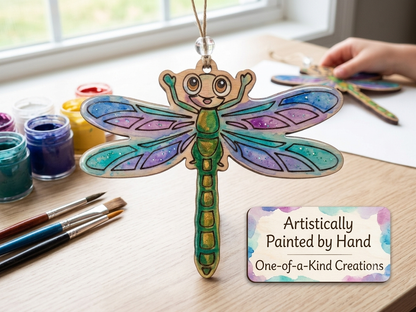Paint Your Own Wooden Dragonfly Decoration