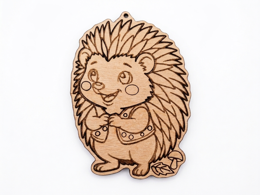 Paint Your Own Wooden Hedgehog Decoration
