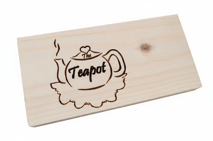 Custom Engraved Logo Sign – Bespoke Wooden Business Branding | Handmade in Devon UK