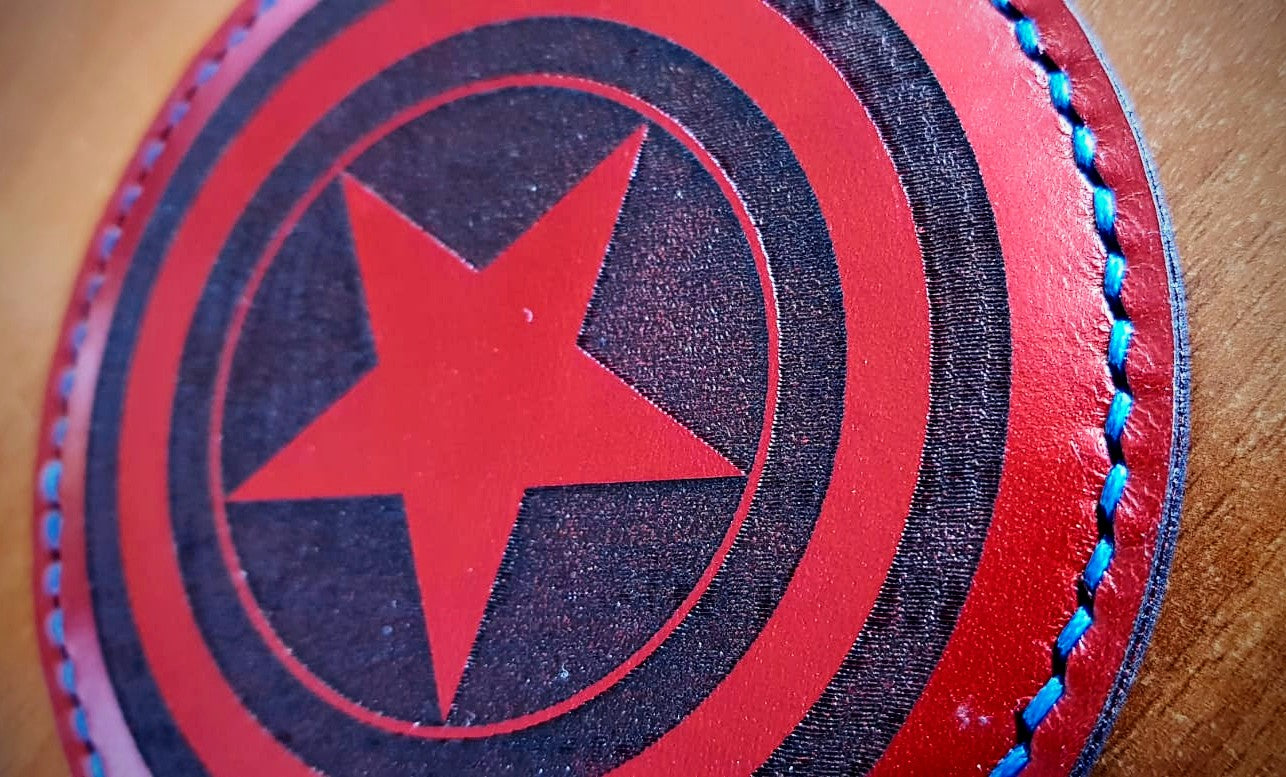 Personalised Deluxe Italian Leather Engraved Coasters