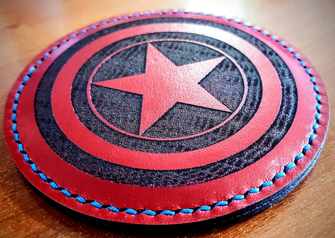 Personalised Deluxe Italian Leather Engraved Coasters