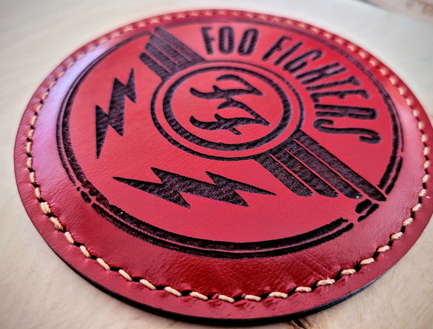 Personalised Deluxe Italian Leather Engraved Coasters